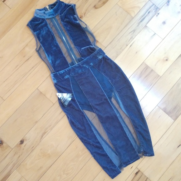 ASOS Rare London Mesh Dress - Picture 3 of 6